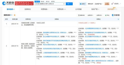 浙江省大數(shù)據(jù)聯(lián)合計算中心資本實力躍升，增資至1.1億元加速網(wǎng)絡(luò)與信息安全軟件開發(fā)